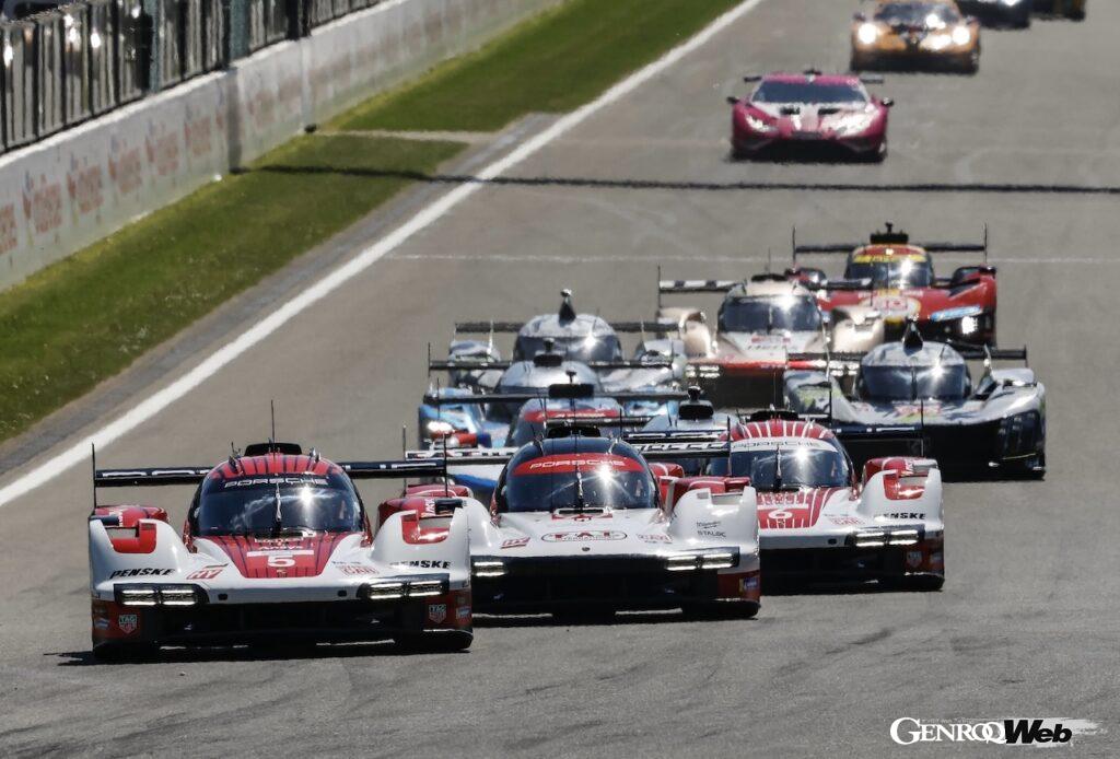 抜群の戦略で、初優勝を達成した、ハーツ・チーム・ジョタのポルシェ 963 12号車。