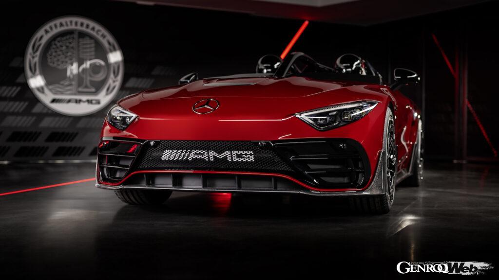「2シーターバルケッタコンセプト「メルセデス AMG ピュアスピード」がデビュー「少量生産シリーズ第1弾として250台来年販売」」の1枚目の画像