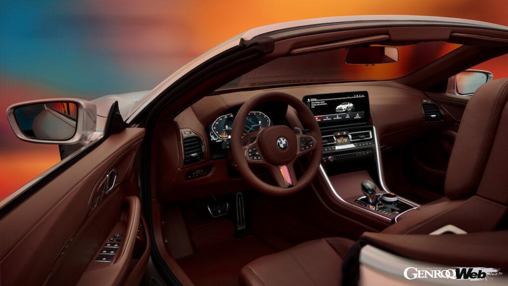 2シーターオープン「BMW コンセプト スカイトップ」のインテリア。