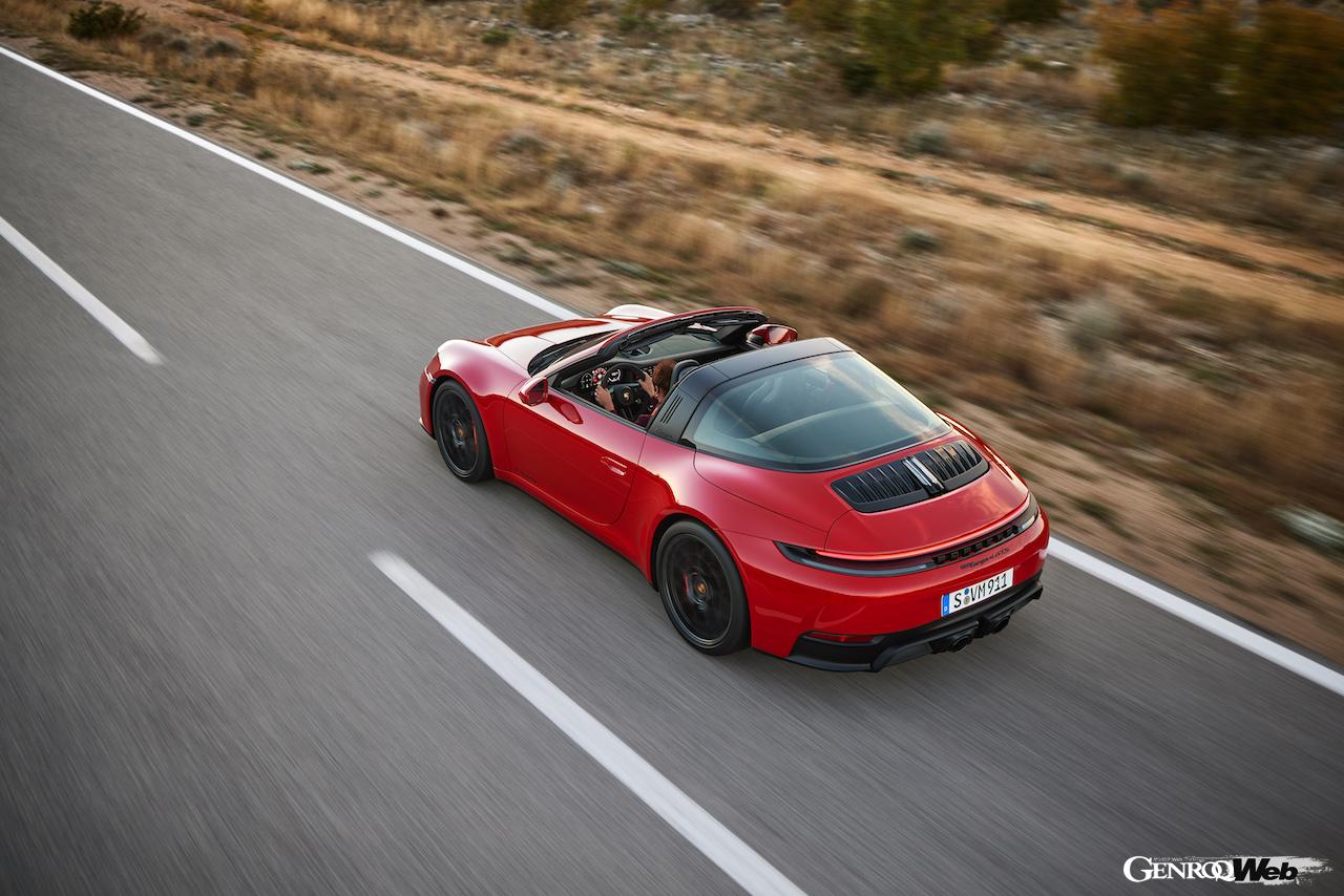 「新開発「T-ハイブリッド」を搭載した「ポルシェ 911 GTS」がデビュー「最高出力システム541PS」【動画】」の7枚めの画像