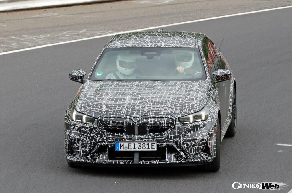 「【スクープ！】 BMW史上最速を目指して新型「M5セダン」がニュルブルクリンクを精力的に走りこみ」の5枚目の画像