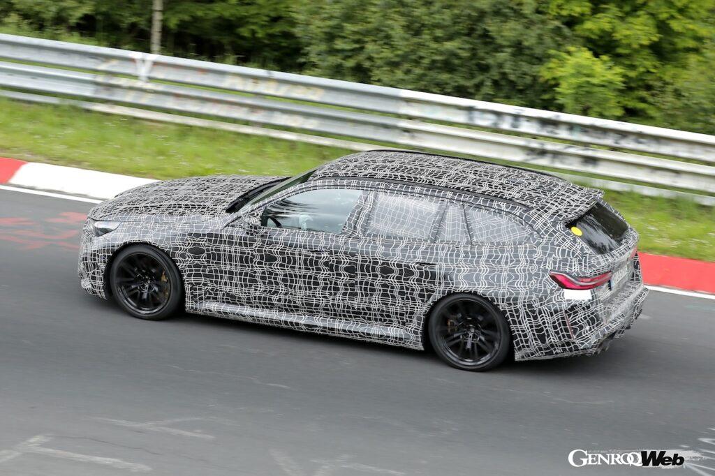 「【スクープ！】 3代目となる新型「BMW M5 ツーリング」がニュルブルクリンクでテスト走行」の4枚目の画像