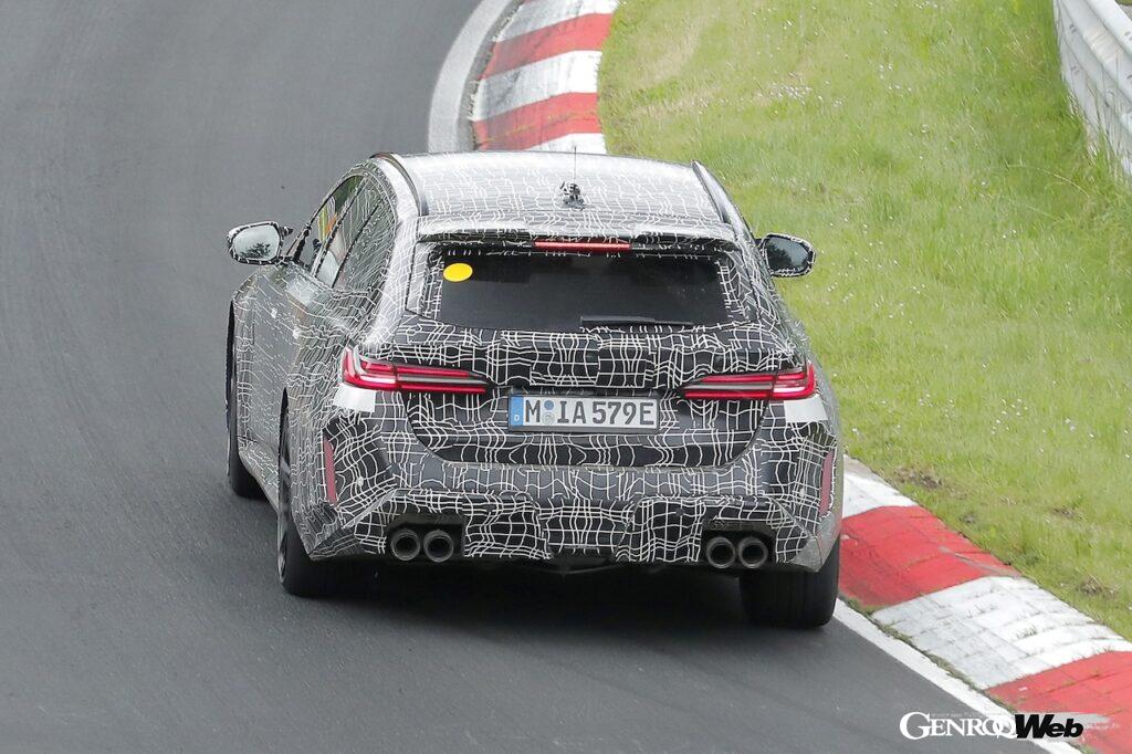 「【スクープ！】 3代目となる新型「BMW M5 ツーリング」がニュルブルクリンクでテスト走行」の5枚目の画像
