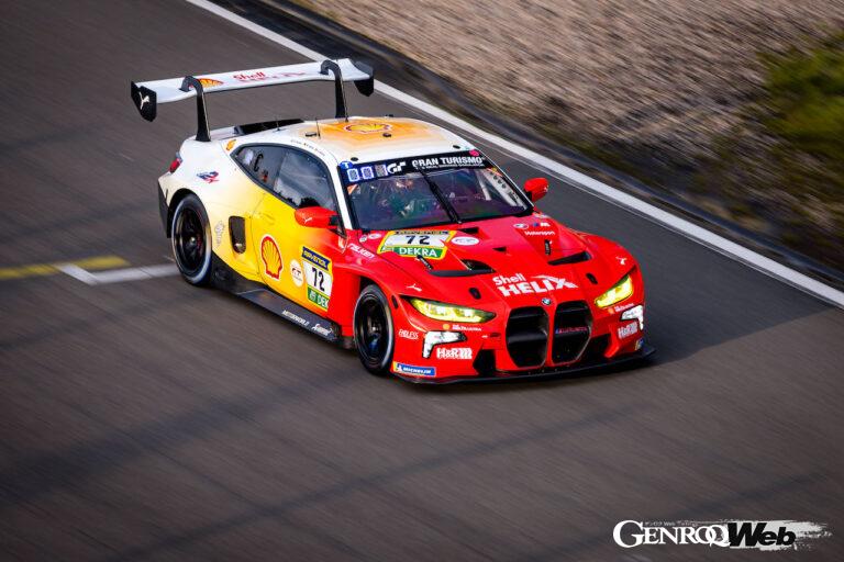 ニュルブルクリンク24時間レースの予選トップセッションで、ポールポジションを獲得した、BMW MチームRMGのBMW M4 GT3 72号車。