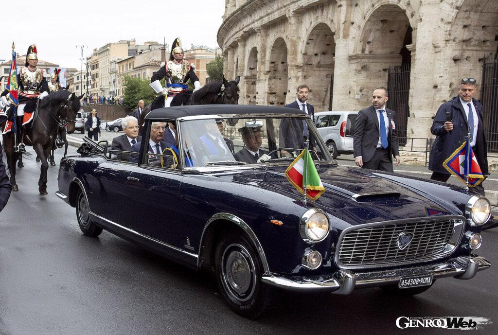 「イタリア大統領が祝賀パレードで「ランチア フラミニア」乗った1961年製大統領公用車の歴史」の2枚目の画像