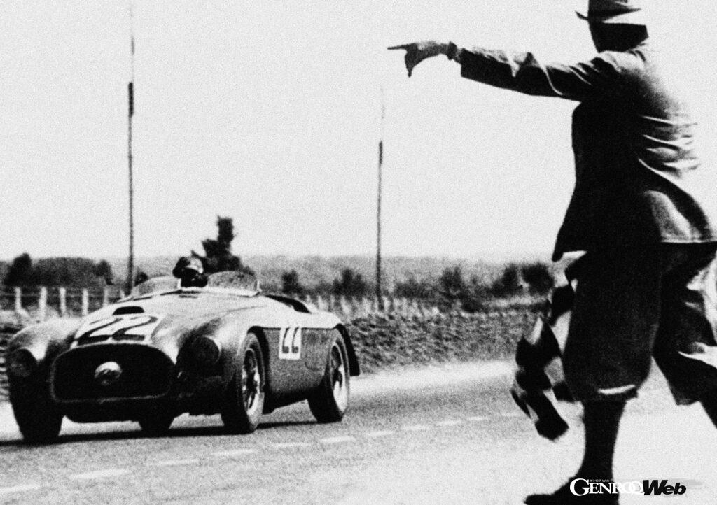 1949年、第二次世界大戦後初めて開催されたル・マン24時間レースに、フェラーリは166 MMで初参戦し、見事初優勝を飾った。