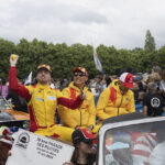 「ル・マン24時間レースを控えた「フェラーリ 499P」をドライブする9名のワークスドライバーがパレード」の3枚目の画像ギャラリーへのリンク
