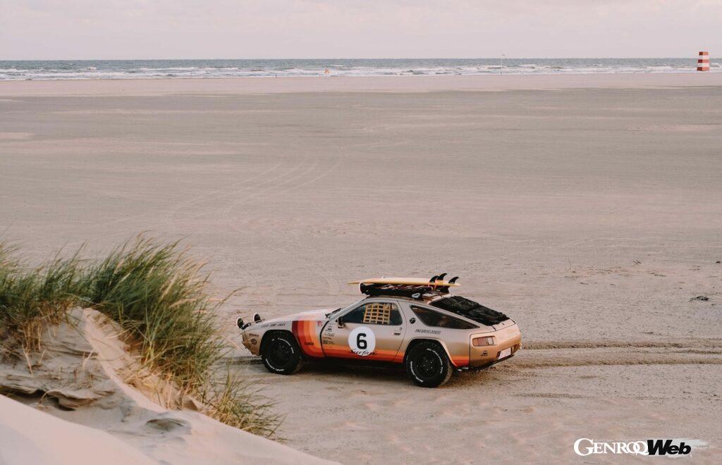 「サーフィンとラリーが融合？「ポルシェ 928 サーファリ」がバルト海を臨むビーチを疾走【動画】」の3枚目の画像