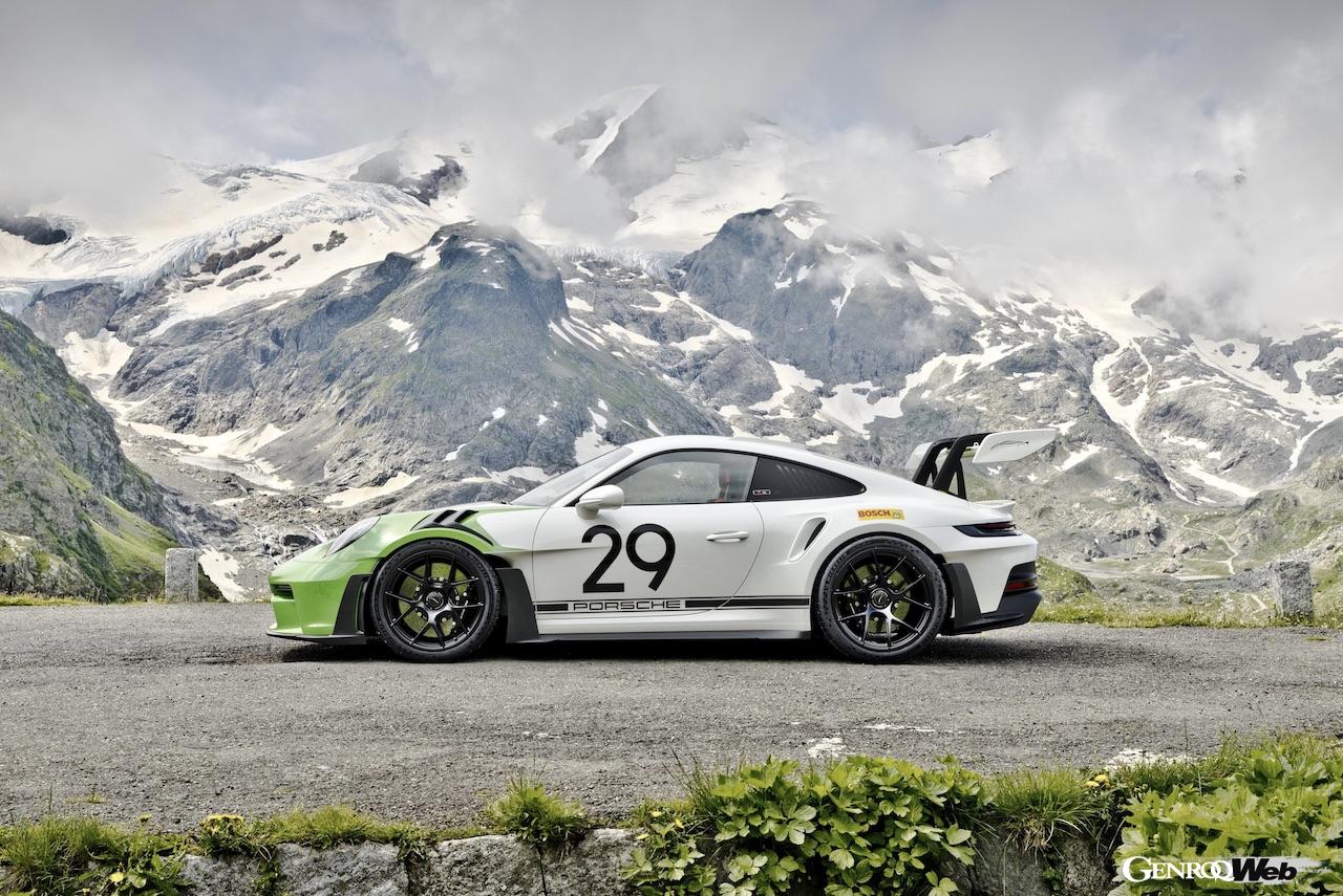 ポルシェ 917の初勝利をマークしたスイス人ドライバー、ジョー・シフェールをオマージュした「911 GT3 RS “ジョー・シフェール”」。