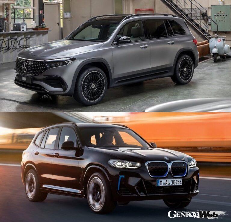 メルセデス・ベンツ EQBとBMW iX3