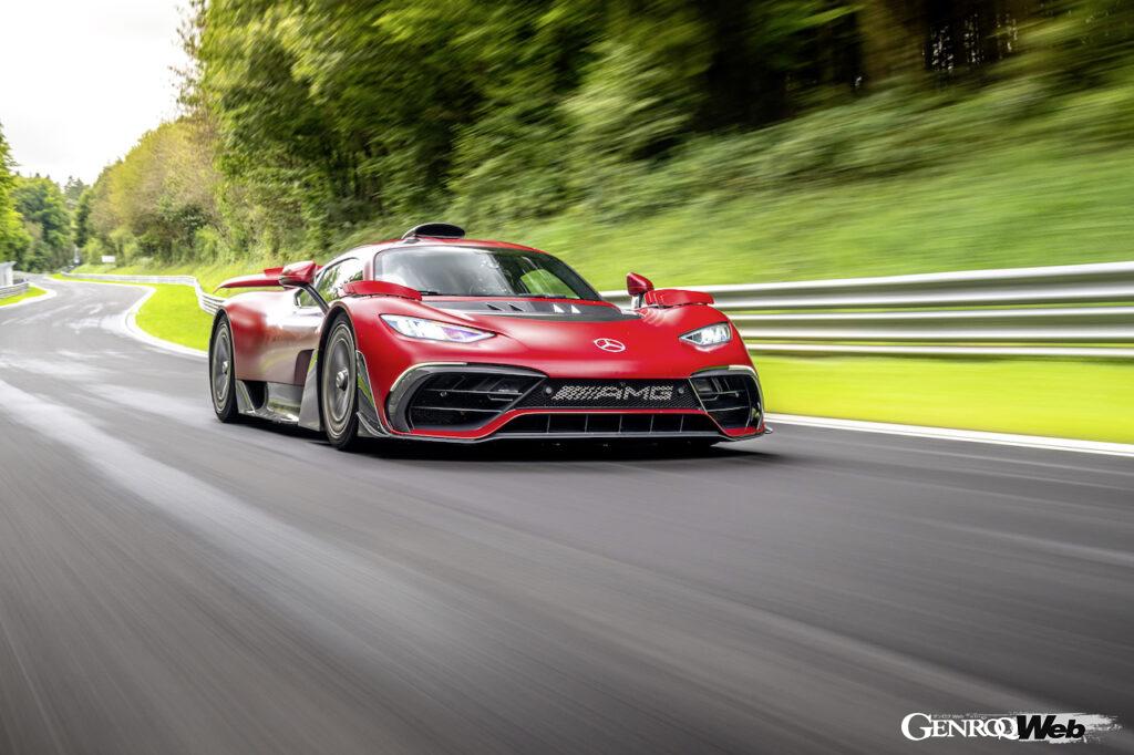 絶好のコンディションのもと、ニュルブルクリンク・ノルドシュライフェに挑んだ「メルセデス AMG ONE」。