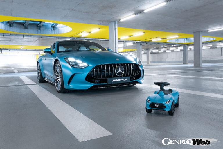 SLKやSLS AMGなどを再現してきた子供用ペダルカーが7代目に進化、「ボビー AMG GT」が販売をスタートした。