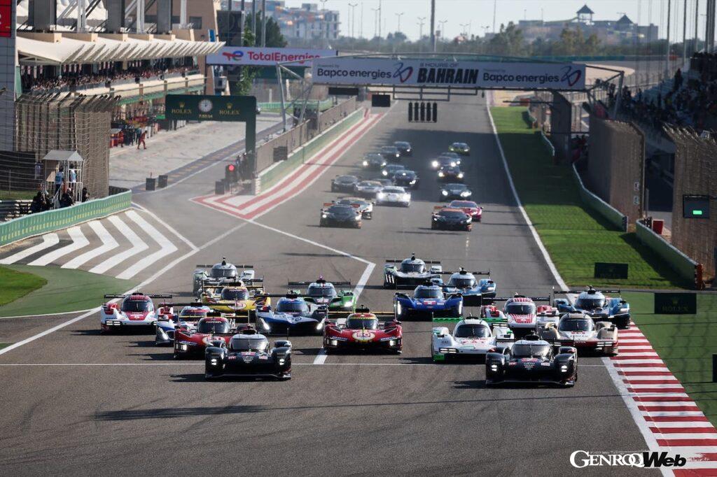 ポールポジションからスタートしたトヨタ GR010 ハイブリッド 8号車だったが、レース序盤にLMGT3クラスの車両と接触。大きく順位を落としてしまう。