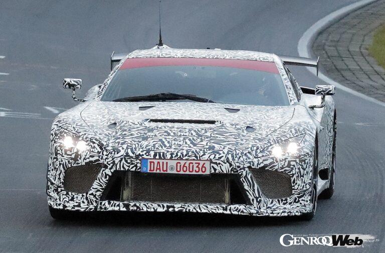 「レクサス LFA」後継モデルの最新型プロトタイプをニュルブルクリンクで目撃！