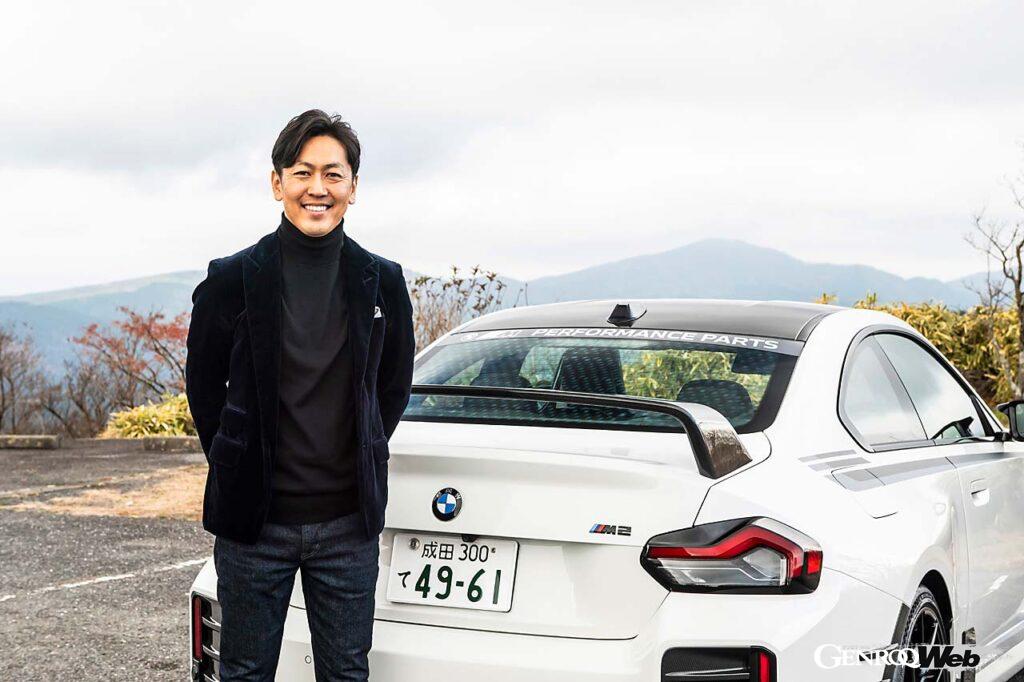 BMWの魅力は常にスポーツを求めているところと語る柳田真孝選手。「そこが楽しさにも、カッコよさにも繋がっている。その感覚があるから、いつも楽しませてくれんじゃないかな」