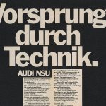 「アウディのブランドスローガン「技術による先進」が1971年の発表から50年の節目を迎える」の7枚目の画像ギャラリーへのリンク