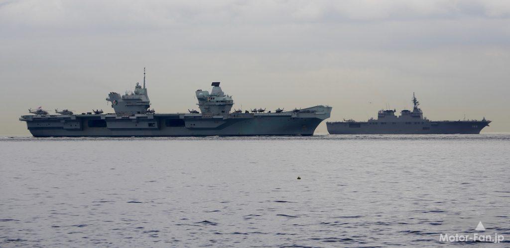 「英空母「クイーン・エリザベス」が東京湾・浦賀水道で護衛艦「いせ」と並進、『防衛百景』の現場を見に行く：英海軍・海上自衛隊」の2枚目の画像