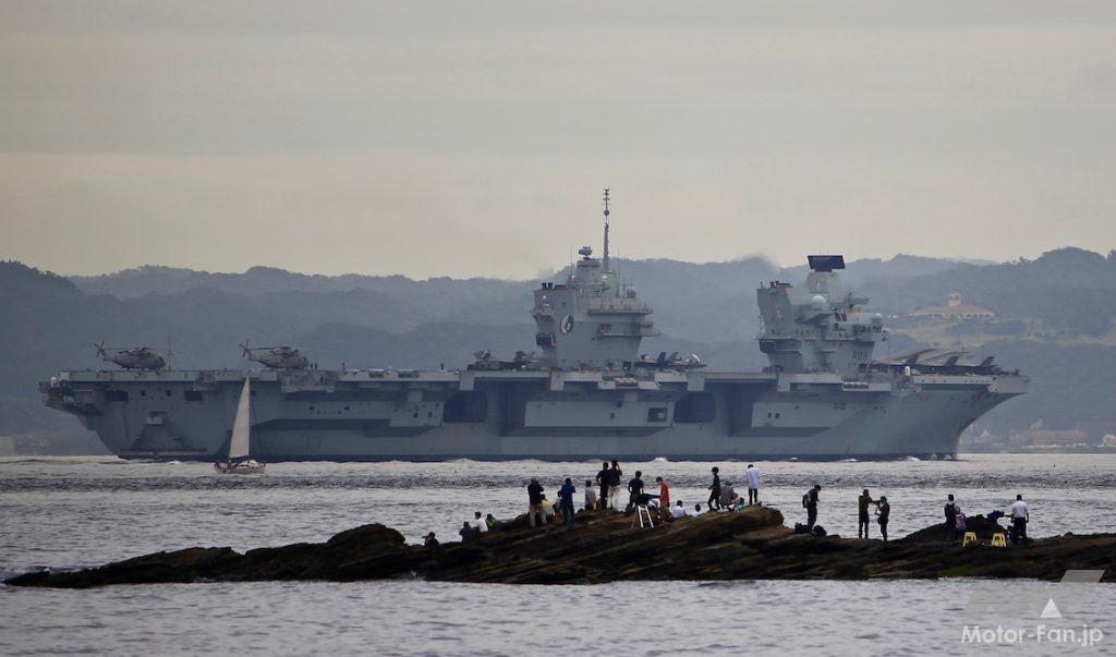 「英空母「クイーン・エリザベス」が東京湾・浦賀水道で護衛艦「いせ」と並進、『防衛百景』の現場を見に行く：英海軍・海上自衛隊」の6枚目の画像