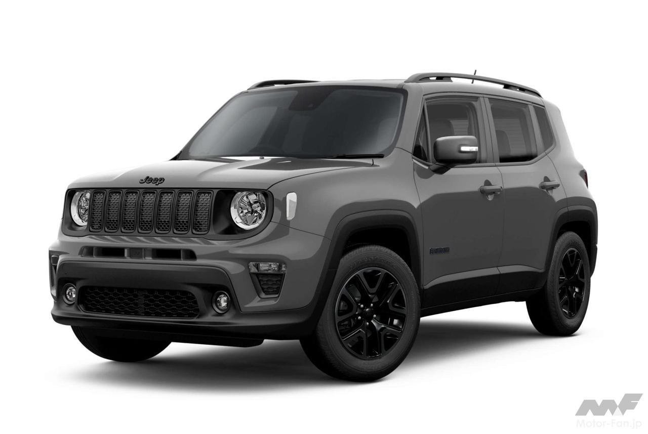 ジープのコンパクトSUV「レネゲード」に専用ブラックパーツがスタイリッシュな限定車「ナイトイーグル」登場！ 350台限定で税込324万円