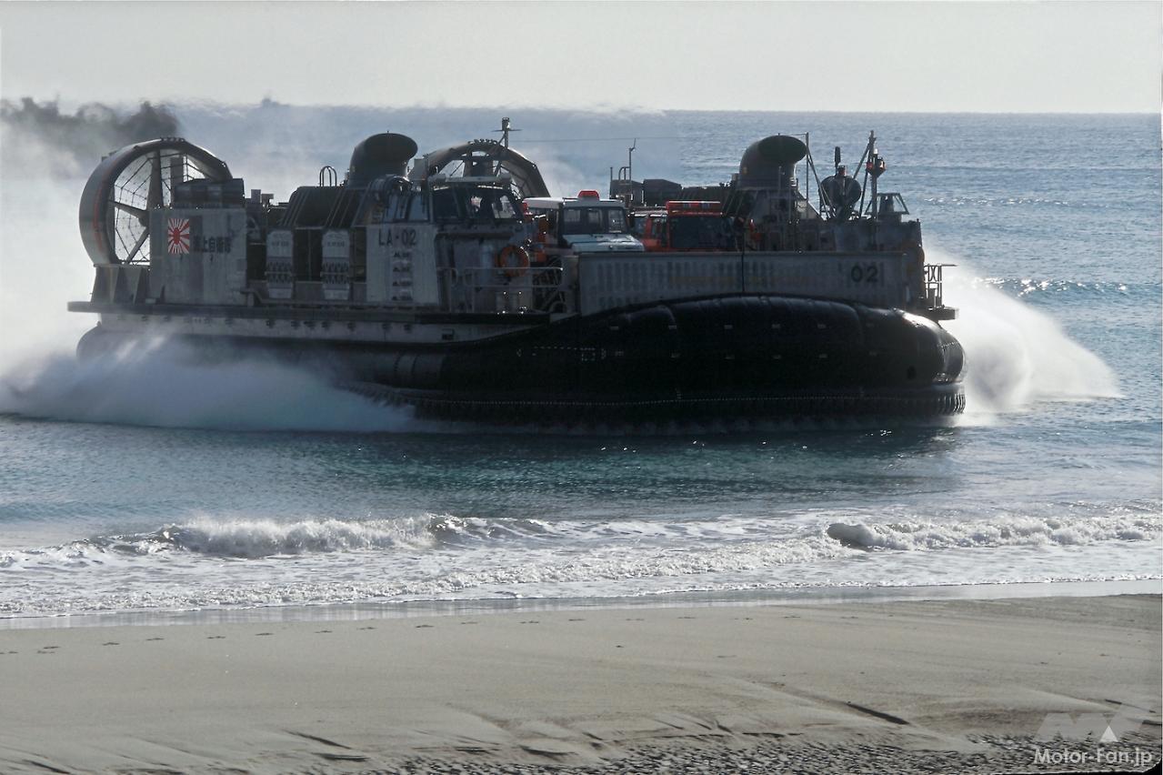 海上自衛隊 Lcac 1万5000ps最高速度74km H 上陸 揚陸作戦という災害救援で実績あるホバークラフト Motor Fan モーターファン