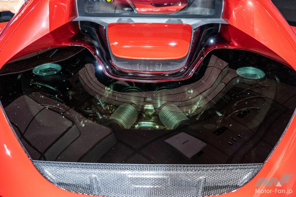 「最高速度330km/h！ V6ターボエンジン搭載のハイブリッド・スーパーカー、 フェラーリ296GTBが日本初お披露目」の35枚目の画像