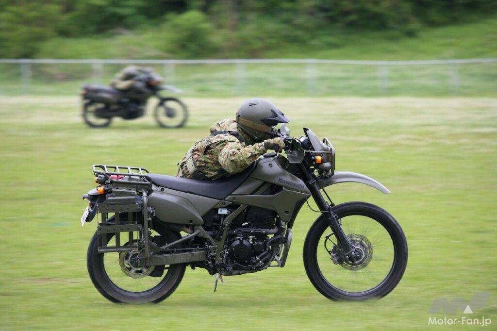 「陸上自衛隊：偵察や伝令、連絡……多目的に活躍する「オートバイ」はカワサキ・KLX250」の7枚目の画像