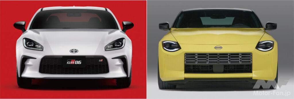 「トヨタGR86 ＆ スバルBRZ／次期日産フェアレディZ／トヨタ・スープラ ニッポンのスポーツカーを並べて比較してみる」の2枚目の画像