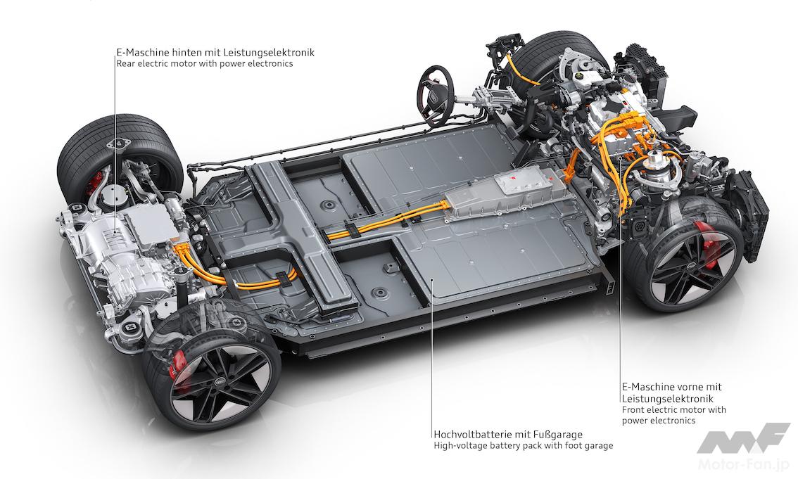 「強烈な加速！ ポルシェ・タイカンと共通のプラットフォームを使うアウディRS e-tron GT」の55枚目の画像