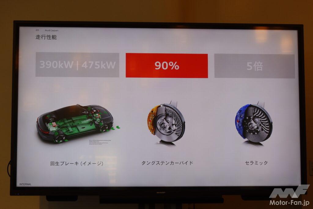 「強烈な加速！ ポルシェ・タイカンと共通のプラットフォームを使うアウディRS e-tron GT」の46枚目の画像