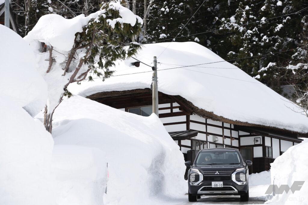 「三菱アウトランダーPHEVの4WD性能を雪上で満喫！ツインモーター4WDの実力は想像を超える」の2枚目の画像