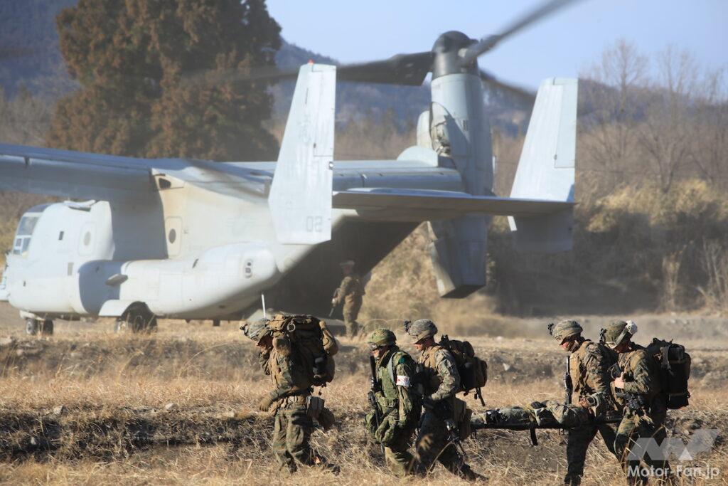 「陸上自衛隊：ヘリコプターの能力を見る④、ティルトローター「オスプレイ」陸上戦力を急速投入する能力」の4枚目の画像