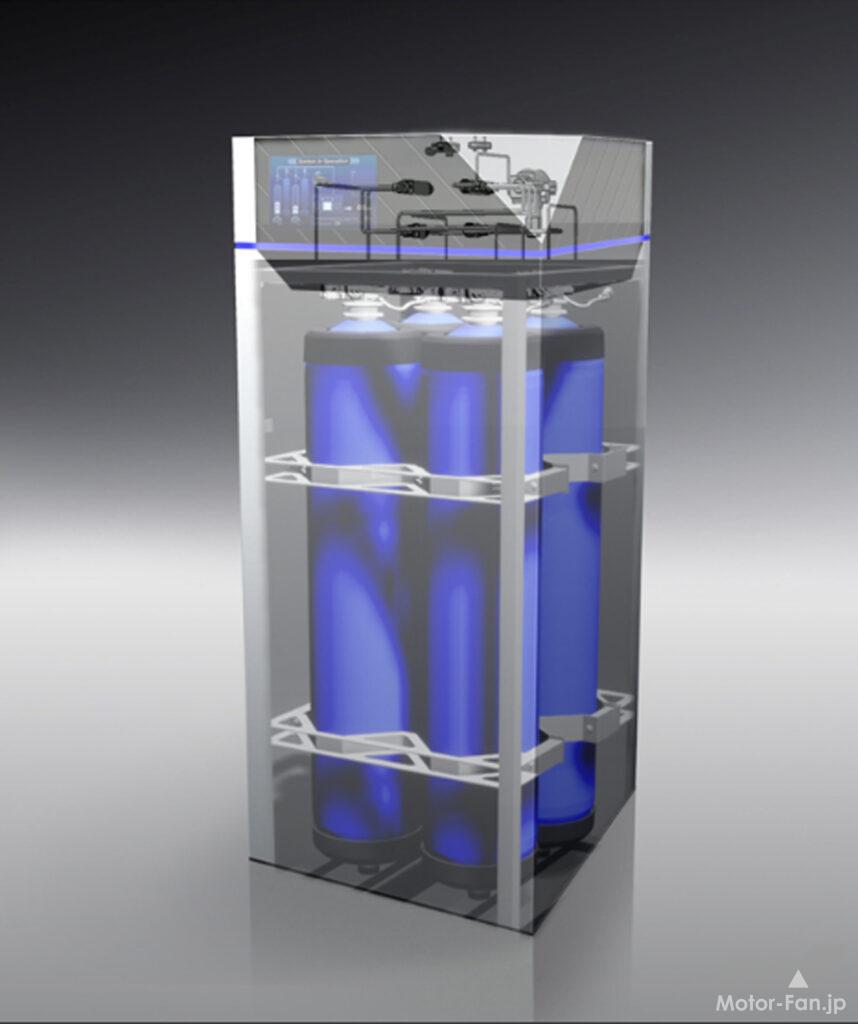 「トヨタが樹脂製高圧水素タンクを活用した貯蔵モジュールを開発。コンセプトモデルを「第18回 FC EXPO（水素・燃料電池展）」に出展」の2枚目の画像