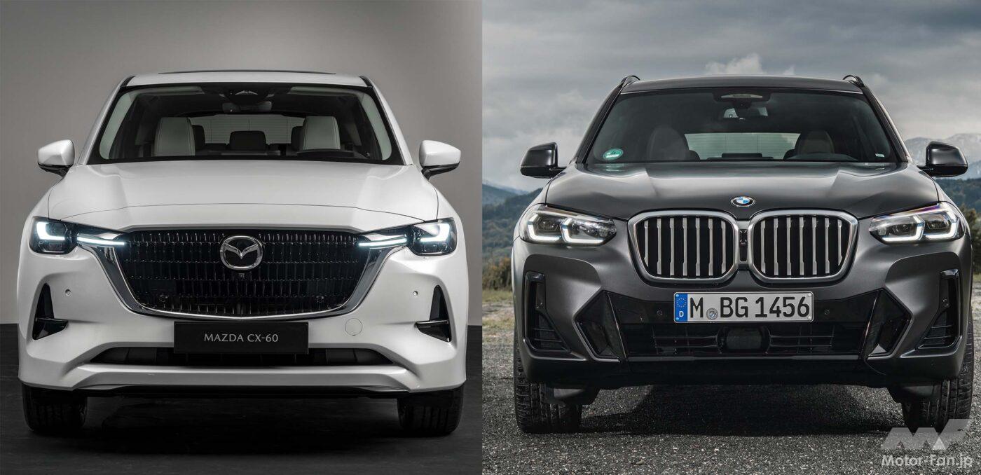 マツダcx 60 Vs Bmw X3 メルセデス ベンツglc ジャガーfペイス プレミアム直6frベースsuvと比較 Motor Fan モーターファン