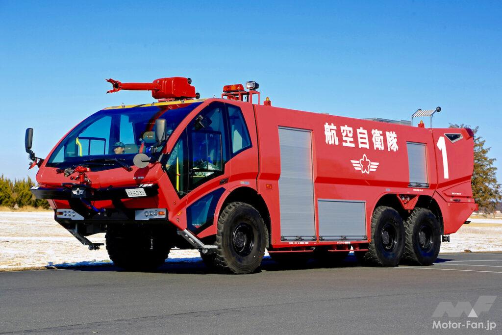 「航空自衛隊の消防車①：空自航空基地や飛行場の航空機火災などに対応する「破壊機救難消防車」」の1枚目の画像
