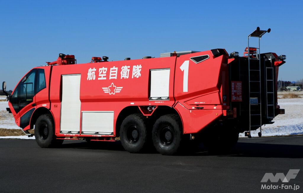 「航空自衛隊の消防車①：空自航空基地や飛行場の航空機火災などに対応する「破壊機救難消防車」」の2枚目の画像