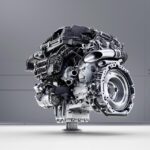 （いまのところ）日本導入予定なし、のマツダ直6SKYACTIVガソリンエンジンを予想する - Mercedes-Benz Sechszylinder-Benzinmotor M256Mercedes-Benz six-cylinder engine M256. Engine cross section