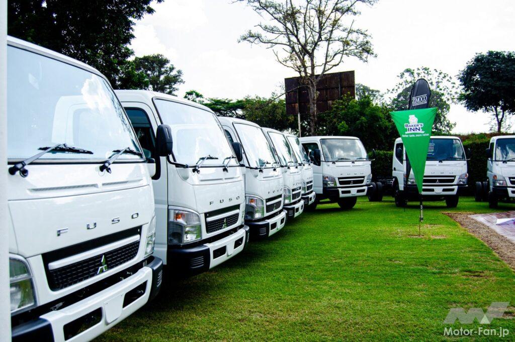 「三菱ふそうが小型トラック「キャンター」250台をジンバブエの食品メーカーに納入」の2枚目の画像