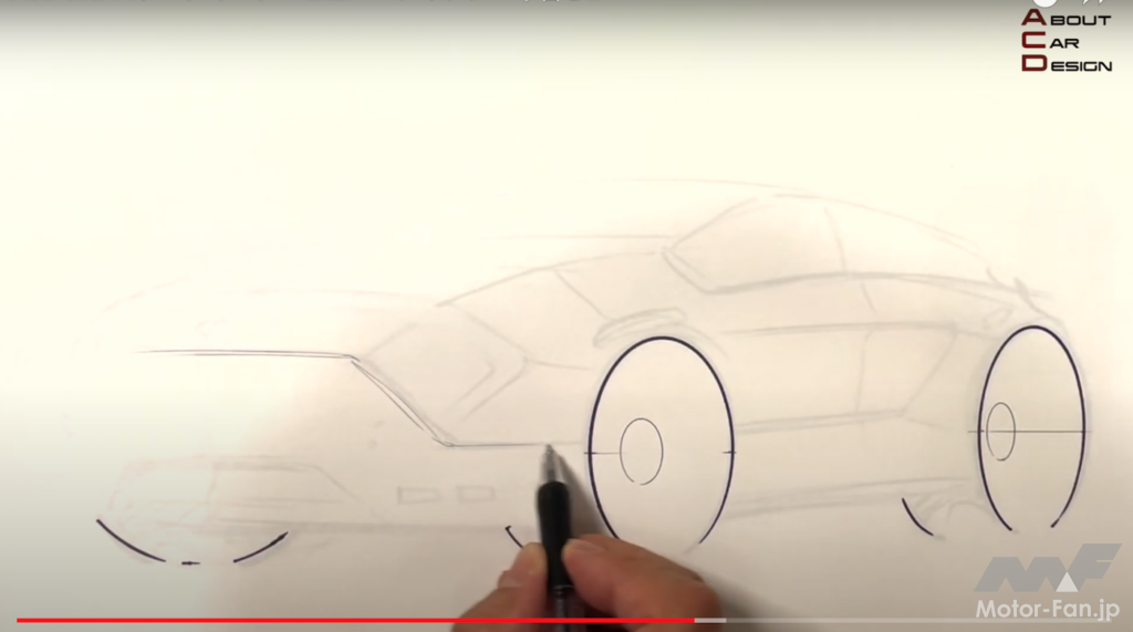 「Z32のチーフデザイナー山下敏男氏　YouTubeでカーデザインの仕方をレクチャー中!!  第12回　なんだこのスポーツカーは!」の4枚目の画像