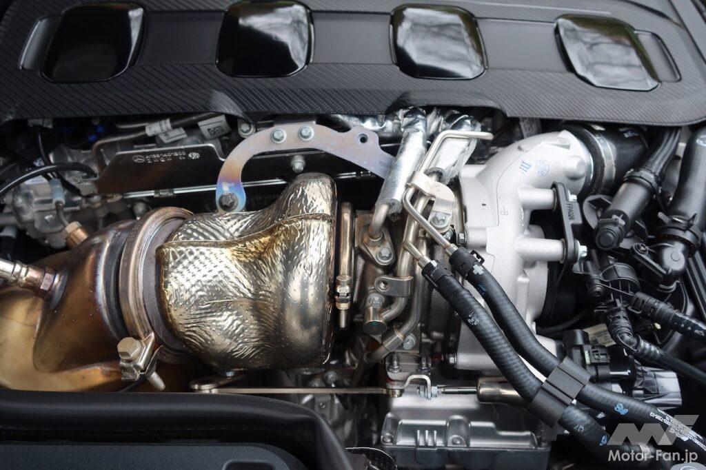 「新型メルセデスAMG SLが搭載する現代最強の2.0Lエンジン 電動ターボのM139とは」の19枚目の画像