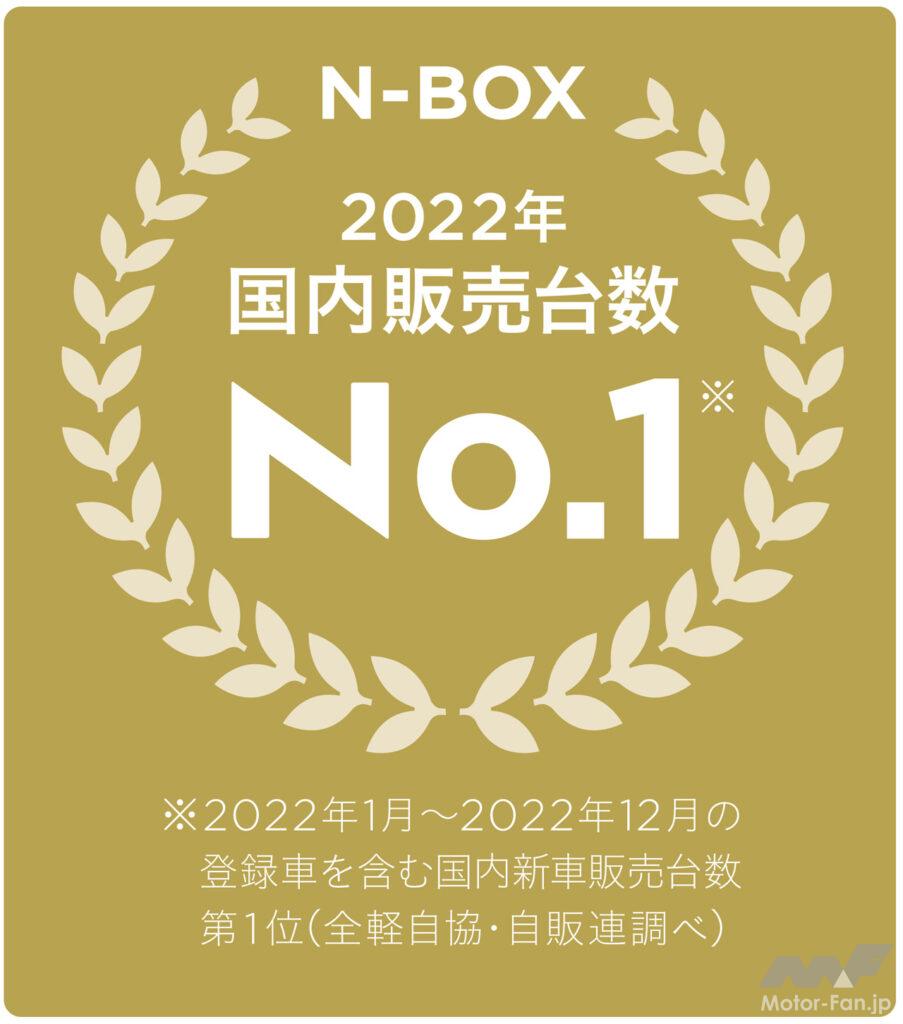 「2022年に日本で最も売れた乗用車はホンダ「N-BOX」シリーズ！ 軽自動車の新車販売台数では8年連続No.1」の3枚目の画像