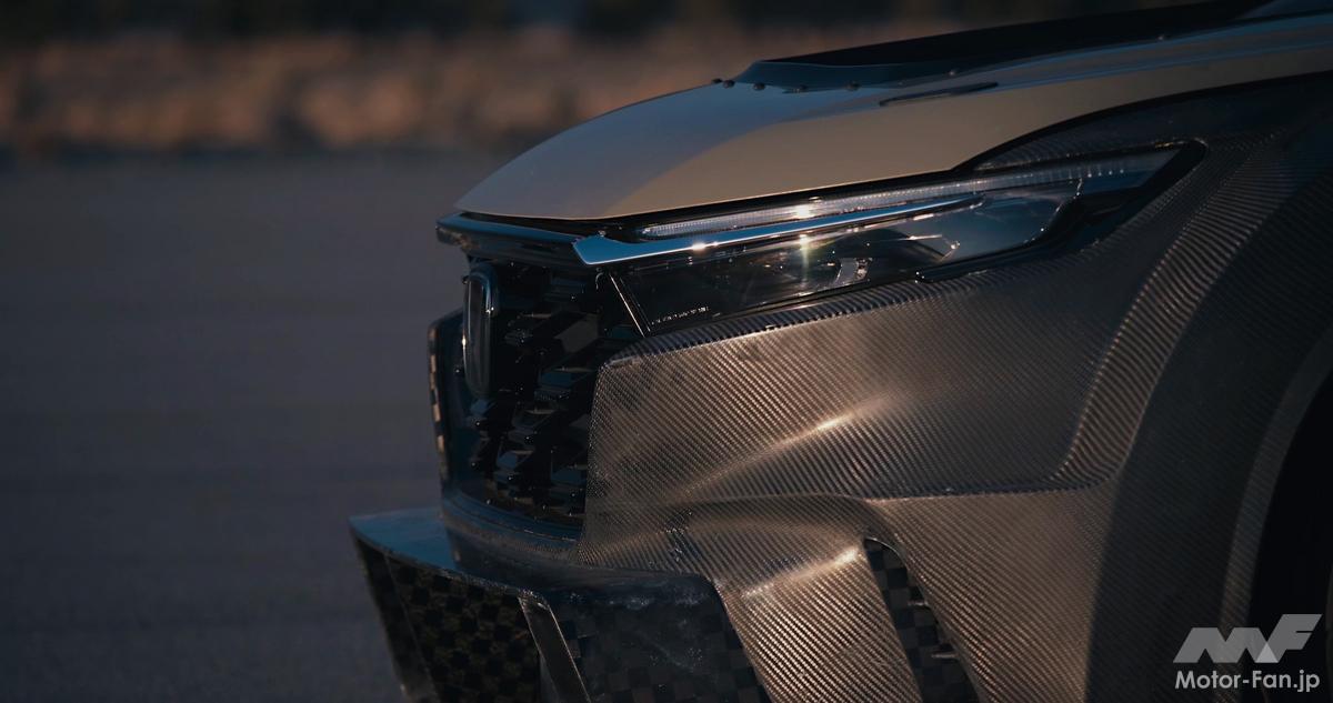 北米ホンダ、800馬力を誇る「CRV ハイブリッドレーサー」を2月28日に世界初公開！ 「高性能ビースト」と紹介される電動サーキット