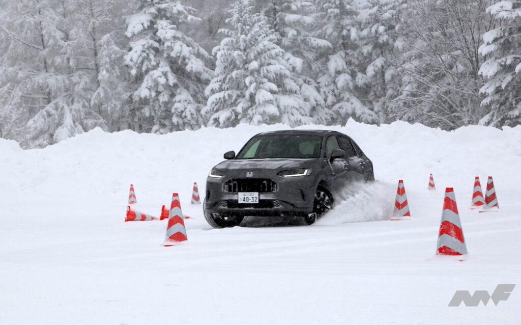「ホンダZR-Vの雪上ドライブでリアルタイムAWDの実力を再確認「やっぱりAWDだな」」の13枚目の画像