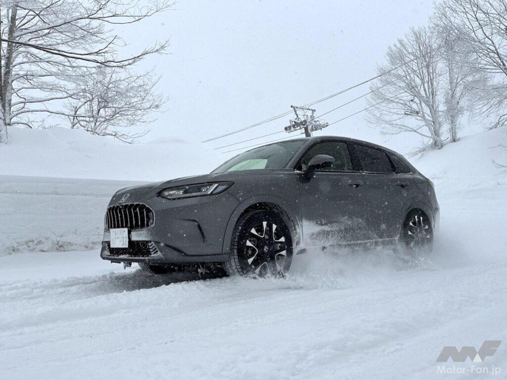 「ホンダZR-Vの雪上ドライブでリアルタイムAWDの実力を再確認「やっぱりAWDだな」」の1枚目の画像