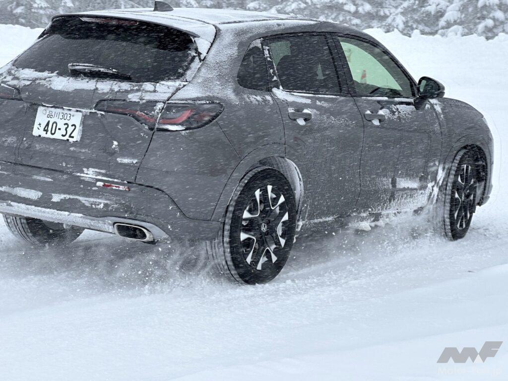 「ホンダZR-Vの雪上ドライブでリアルタイムAWDの実力を再確認「やっぱりAWDだな」」の15枚目の画像