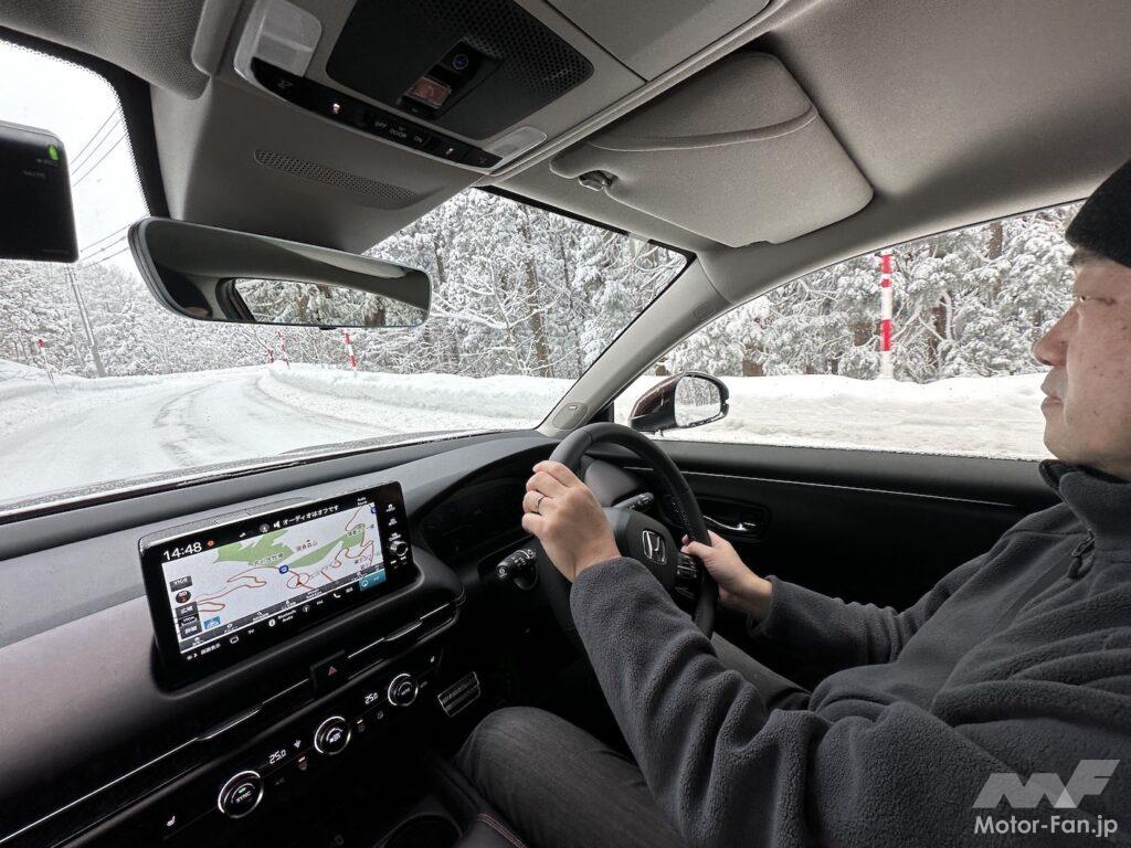 「ホンダZR-Vの雪上ドライブでリアルタイムAWDの実力を再確認「やっぱりAWDだな」」の21枚目の画像