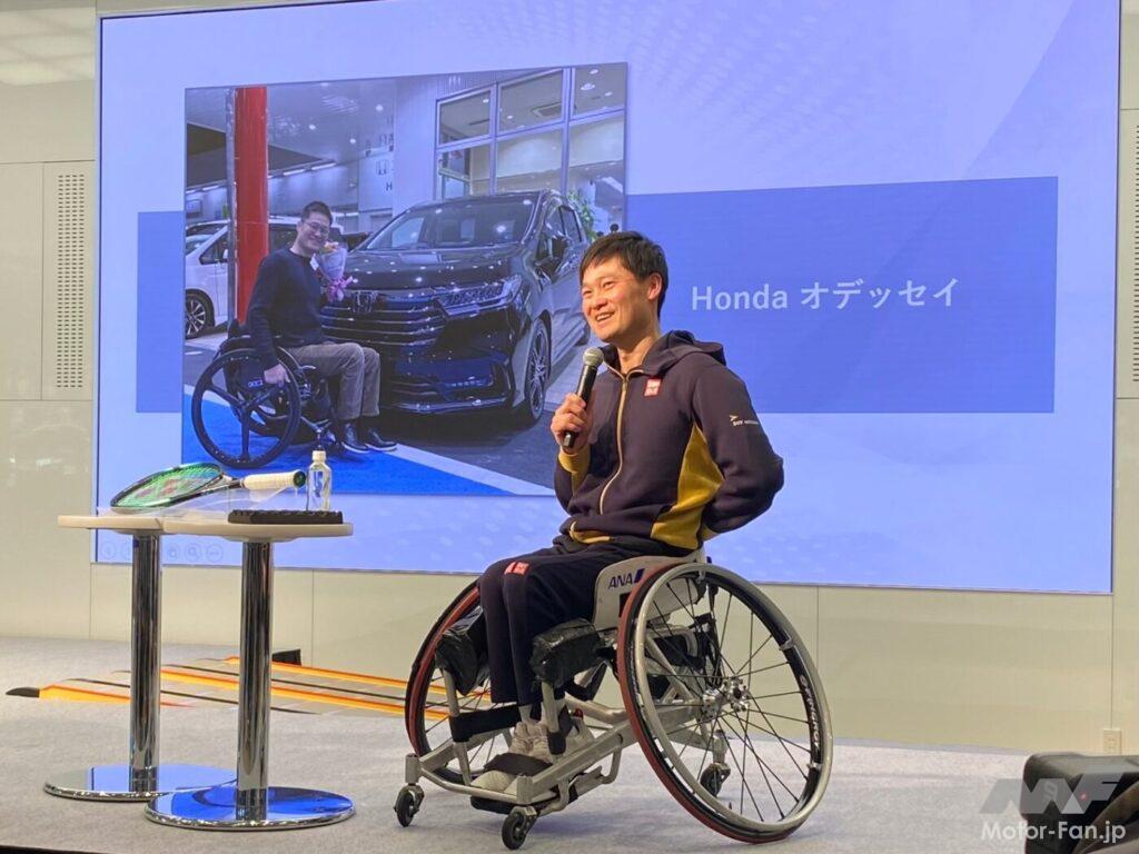 「スーパースター国枝慎吾さんの愛車オデッセイは10点満点 引退後は新しいことに挑戦し続けたい。モータースポーツもトライしてみたい！」の1枚目の画像