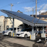 「日産が北海道檜山振興局でソーラーカーポート発電による再生可能エネルギーを活用した「NISSAN e-シェアモビ」ステーションを開設」の1枚目の画像ギャラリーへのリンク