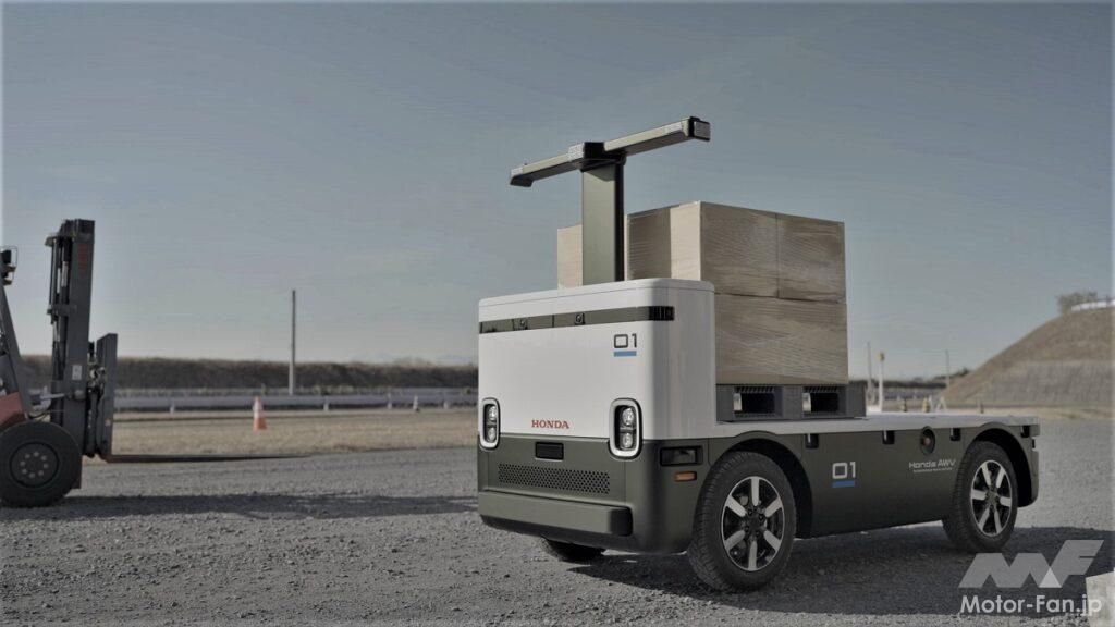 「北米ホンダが自律走行型オフロード作業車両「ホンダAWV」の新型プロトタイプを米国CONEXPO 2023で初公開！電動・完全プログラム式で運搬作業をサポート！」の7枚目の画像