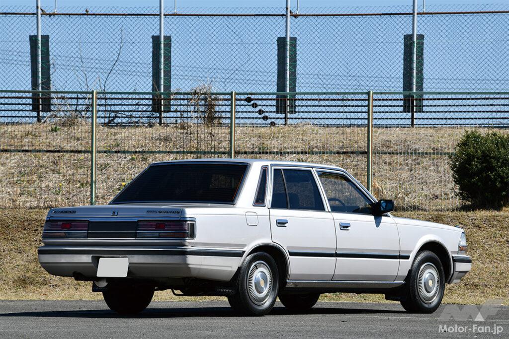「重厚フェイスのY30セドリックは、今でも家族のお出かけグルマで大活躍! 80-90年代車再発見 1986年式・日産セドリック4ドアセダンV20Eエクセレンス(1986/NISSAN CEDRIC 4DOOR SEDAN V20E EXCELLENCE)」の2枚目の画像