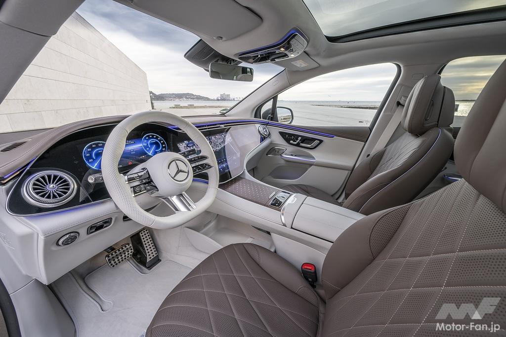 「航続距離590km！新型メルセデス・ベンツ「EQE SUV」が発表！熱アーキテクチャとナビゲーションを高効率化させ、長距離ドライブの快適性を大きく向上！」の3枚目の画像